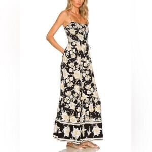 Free People Women’s Little of Your Love Moonless Combo Ditsy Floral Jumpsuit L